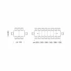 Uitschuifbare eettafel tot 450 cm in laminaat Made in Italy - Salentino Viadurini