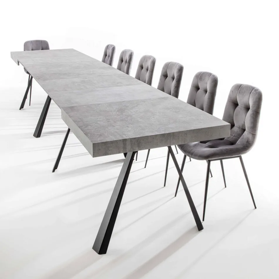 Uitschuifbare eettafel tot 500 cm met melamine blad - Raimondo Viadurini