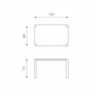 Uitschuifbare eettafel in Fedro eikenhout, gemaakt in Italië Viadurini