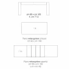 Uitschuifbare eettafel van melaminehout gemaakt in Italië, Oky Viadurini