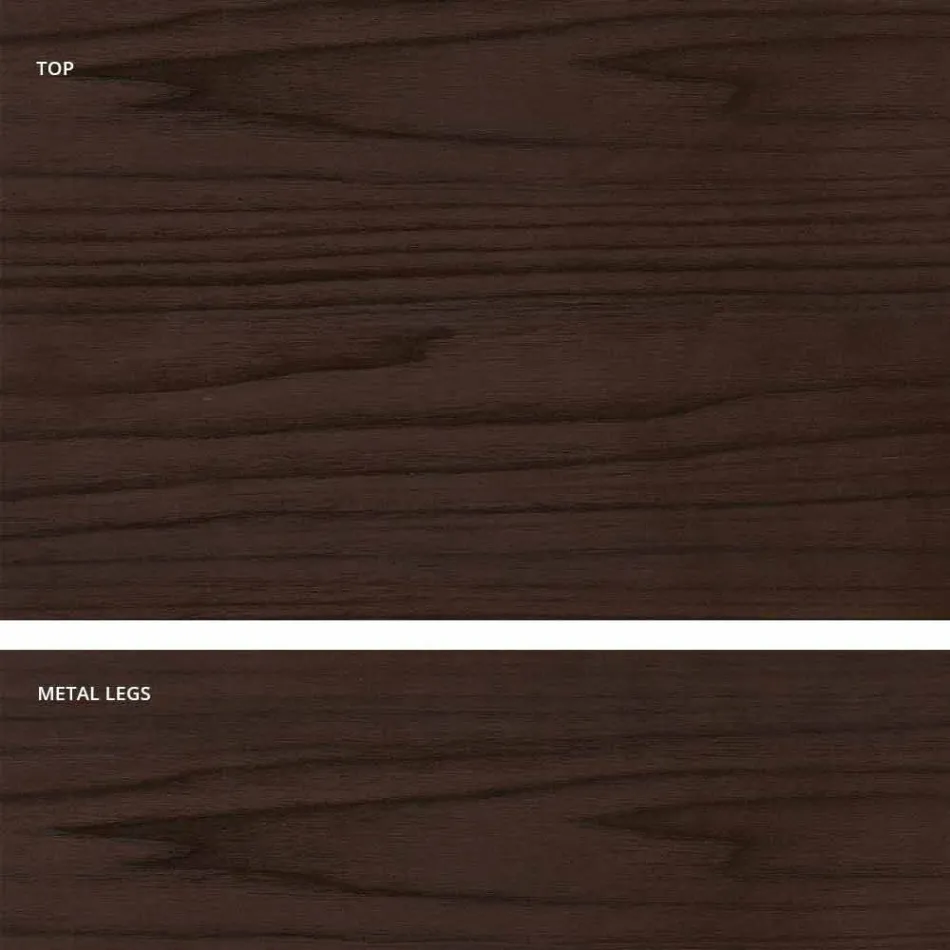 Uitschuifbare eettafel van melaminehout gemaakt in Italië, Oky Viadurini