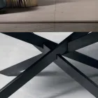 Uitschuifbare eettafel in eikenhout L315cm gemaakt in Italië Oncino Viadurini