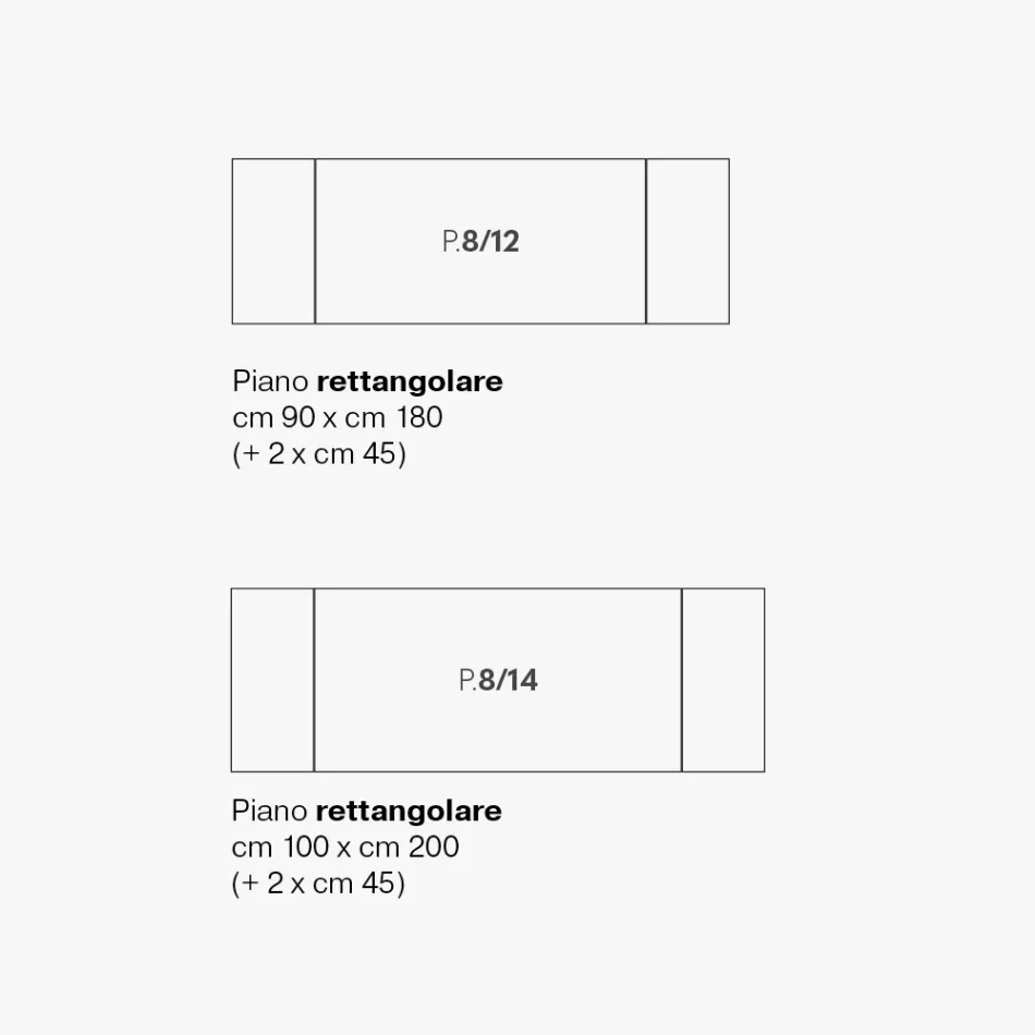 Uitschuifbare eettafel van metaal en glaskeramiek Made in Italy - Circe Viadurini
