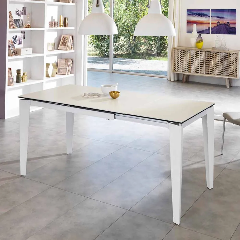 Dining keramische Uitschuiftafel, 120 / cm 170xP80, Bino Viadurini