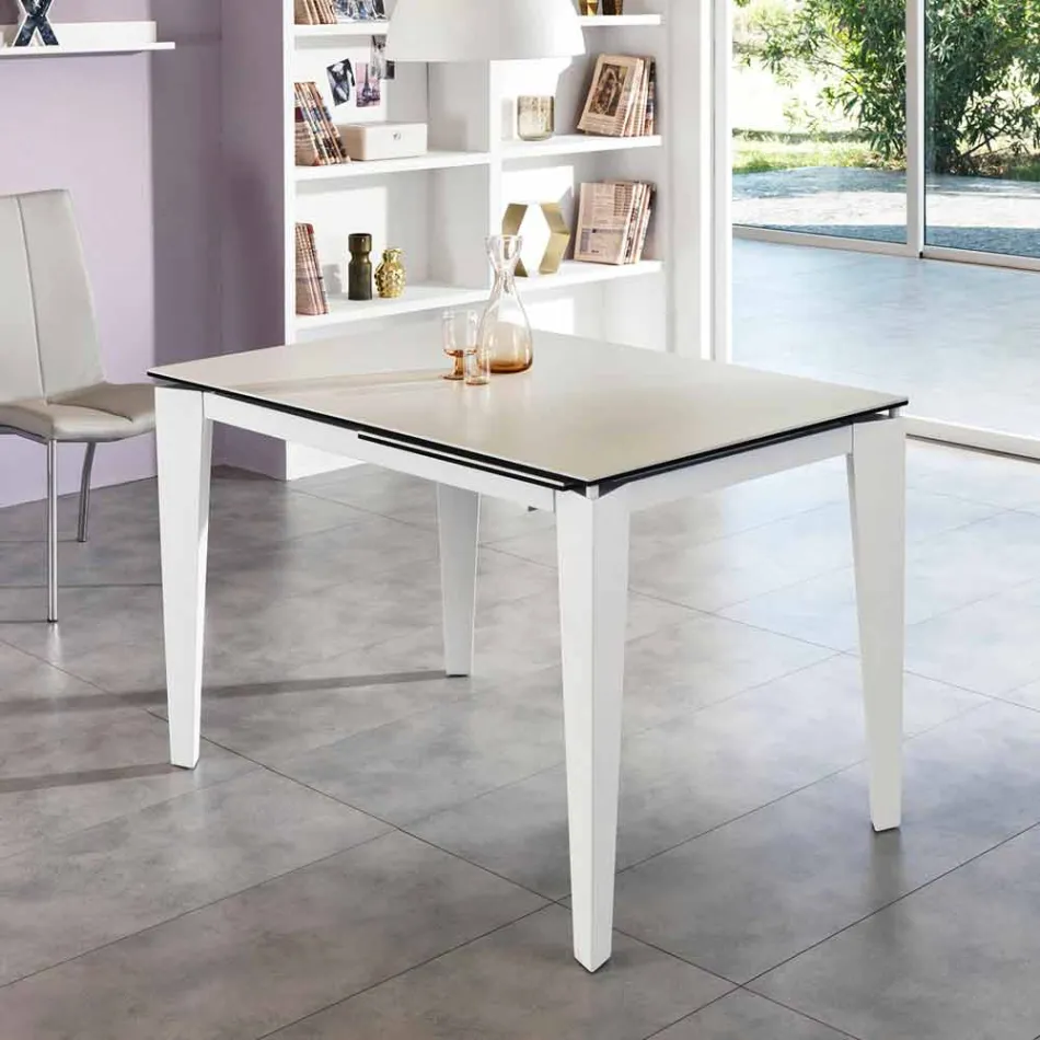 Dining keramische Uitschuiftafel, 120 / cm 170xP80, Bino Viadurini