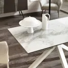 Dining keramische Uitschuiftafel, L.160 / 240xp.90 cm, Bacchus Viadurini