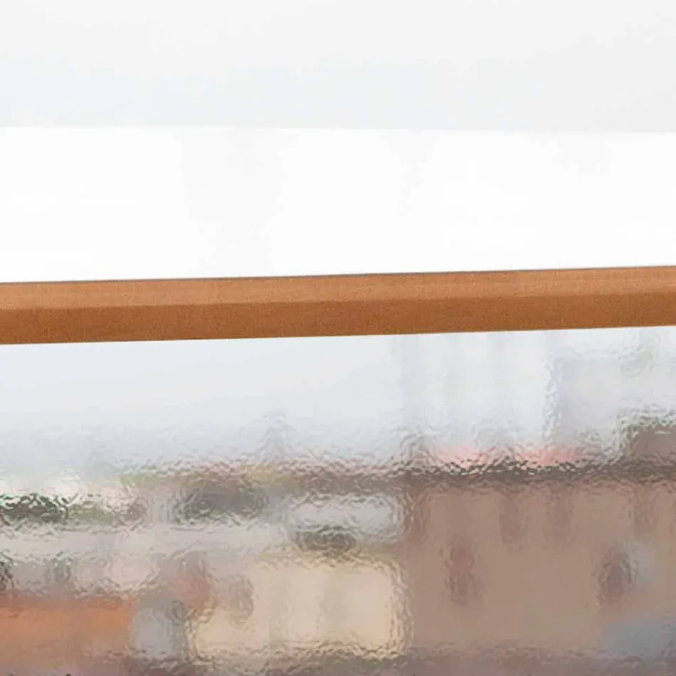 Handgemaakte eettafel in HPL en massief mahonie Made in Italy - eiken Viadurini