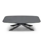 Eettafel met tonblad in HPL-laminaat Made in Italy - Grotta Viadurini