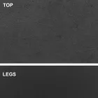 Eettafel met tonvormig blad in HPL-laminaat Made in Italy - Settimmio Viadurini