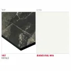 Eettafel met Hpl-blad en metalen onderstel Made in Italy - Aresto Viadurini