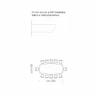 Eettafel met blad in fijn Made in Italy Hypermarble - Settimmio Viadurini