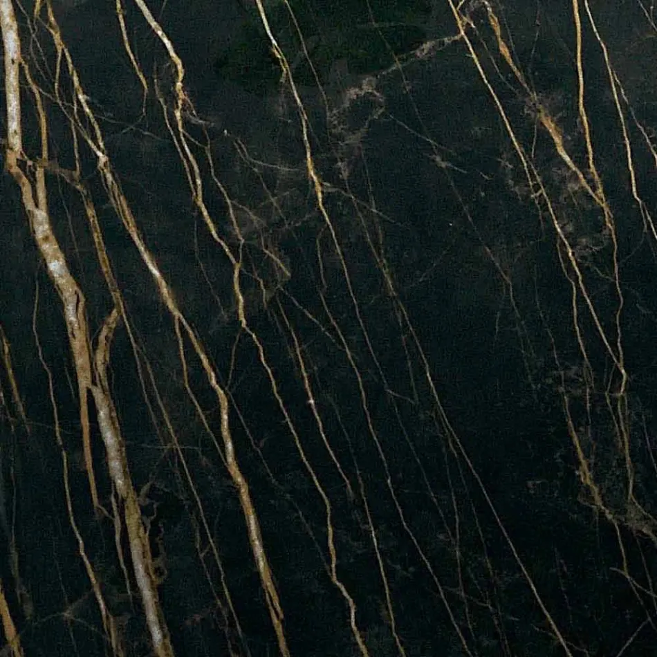 Eettafel met blad in fijn Made in Italy Hypermarble - Settimmio Viadurini