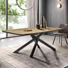 Eettafel met eiken fineerblad Made in Italy - Antonino Viadurini
