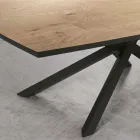 Eettafel met eiken fineerblad Made in Italy - Antonino Viadurini