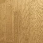 Eettafel met echt massief houten blad en metalen onderstel - Ibisco Viadurini