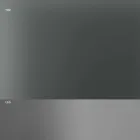 Eettafel met rookglazen blad en metalen onderstel 4 afmetingen - Speck Viadurini