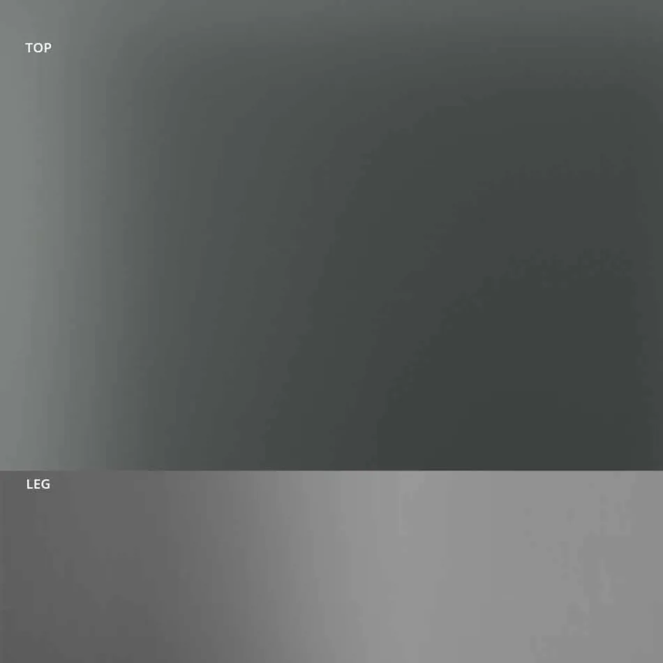 Eettafel met rookglazen blad en metalen onderstel 4 afmetingen - Speck Viadurini