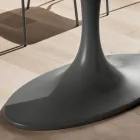 Kwaliteitseettafel met gemaakt in Italië gelakt glazen blad - Brontolo Viadurini