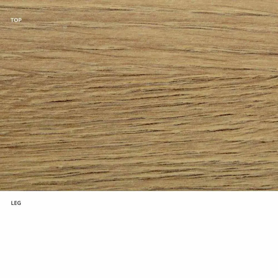 Eettafel met ovaal blad in HPL-laminaat Made in Italy - Dollars Viadurini