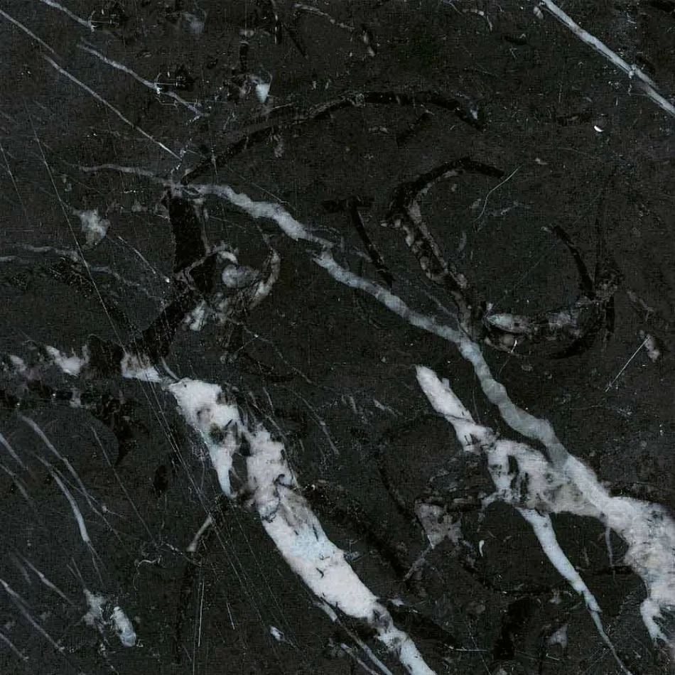 Eettafel met ovaal marmeren blad Made in Italy - Superb Viadurini