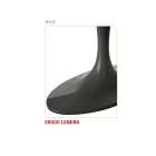 Eettafel met ovaal multiplex blad Made in Italy - Brontolo Viadurini