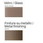 Opalia eettafel van 320 cm, glas en metaal, gemaakt in Italië. Viadurini