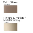 Opalia eettafel van 320 cm, glas en metaal, gemaakt in Italië. Viadurini