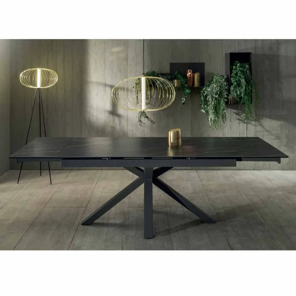 Design eettafel met uitschuifbaar keramisch blad tot 240 cm - Ultron Viadurini
