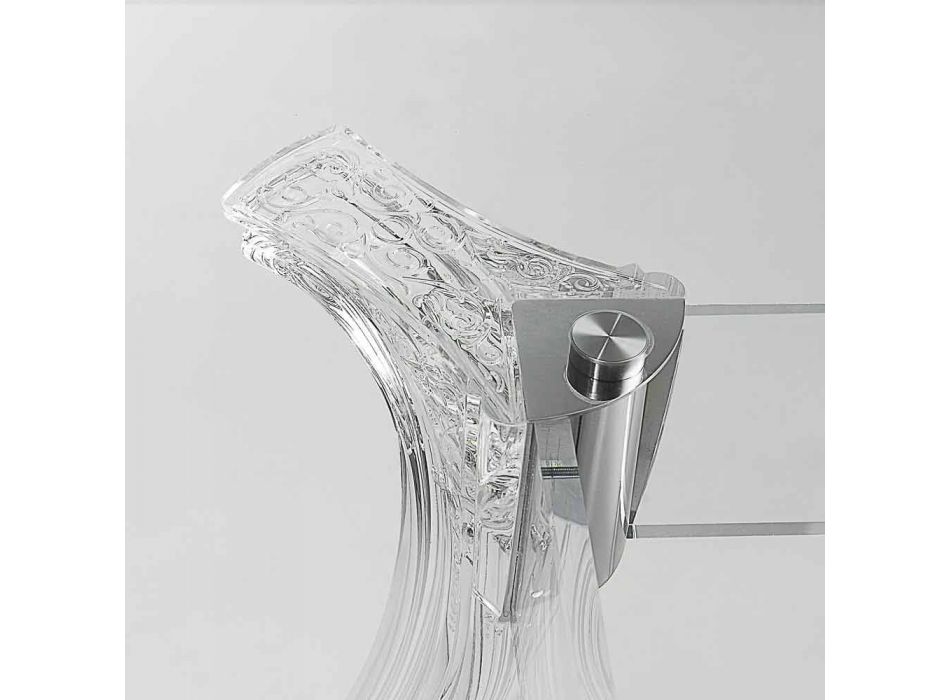 van modern design Eettafel met gehard glas top Jinny Viadurini
