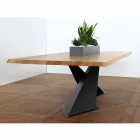 Moderne design eettafel met Elliot made in Italy eiken blad Viadurini
