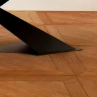 Moderne design eettafel met Elliot made in Italy eiken blad Viadurini