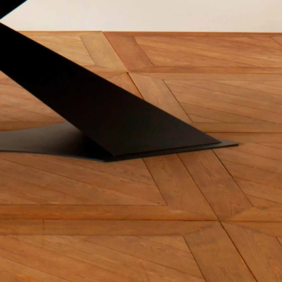 Moderne design eettafel met Elliot made in Italy eiken blad Viadurini