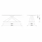 Moderne design eettafel met Elliot made in Italy eiken blad Viadurini