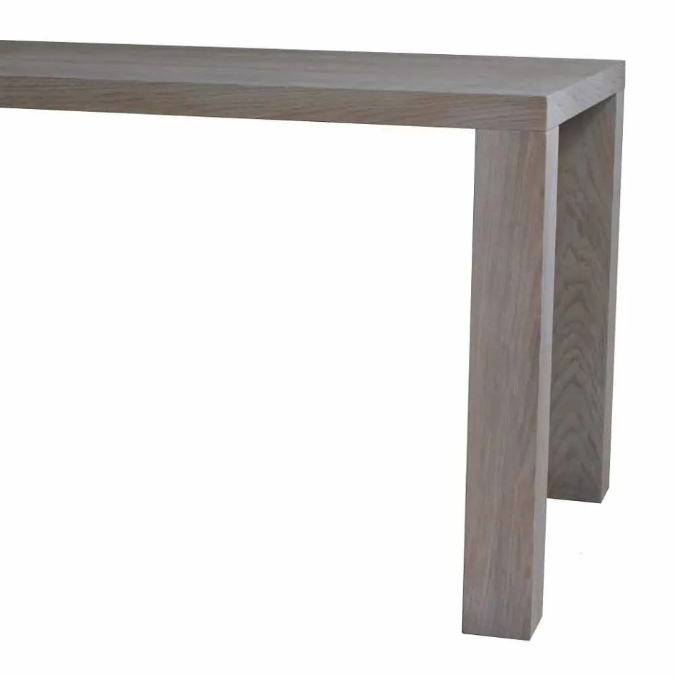 Modern design eettafel in massief eiken, L160xP90cm, Loran Viadurini