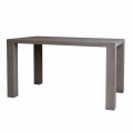 Modern design eettafel in massief eiken, L160xP90cm, Loran