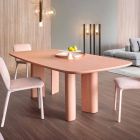 Design eettafel in klei Made in Italy - Bonaldo geometrische tafel Viadurini