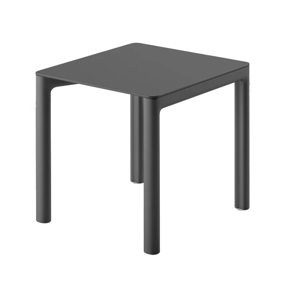 Design eettafel in Hpl en gekleurd polyethyleen Made in Italy - Jamala Viadurini