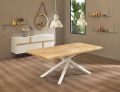 Design eettafel in hout en metaal Made in Italy - Skipper