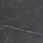 Elliptische eettafel in staal en gepolijst keramiek Florim - Gelsino Viadurini