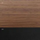 Gefineerde eettafel met stalen onderstel Made in Italy - Dalmatian Viadurini