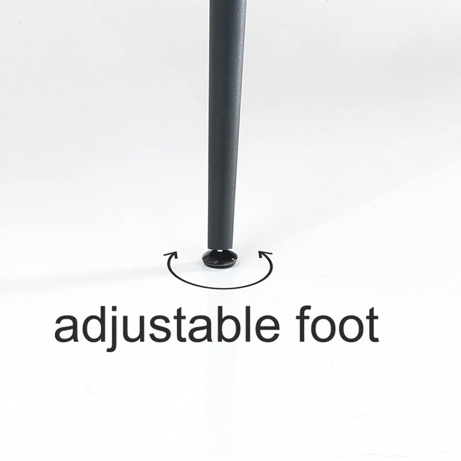 Stalen eettafel met Mdf-blad in eiken afwerking - Gherardo Viadurini