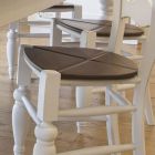 Essenhouten eettafel en 4 stoelen inbegrepen Made in Italy - Rafael Viadurini