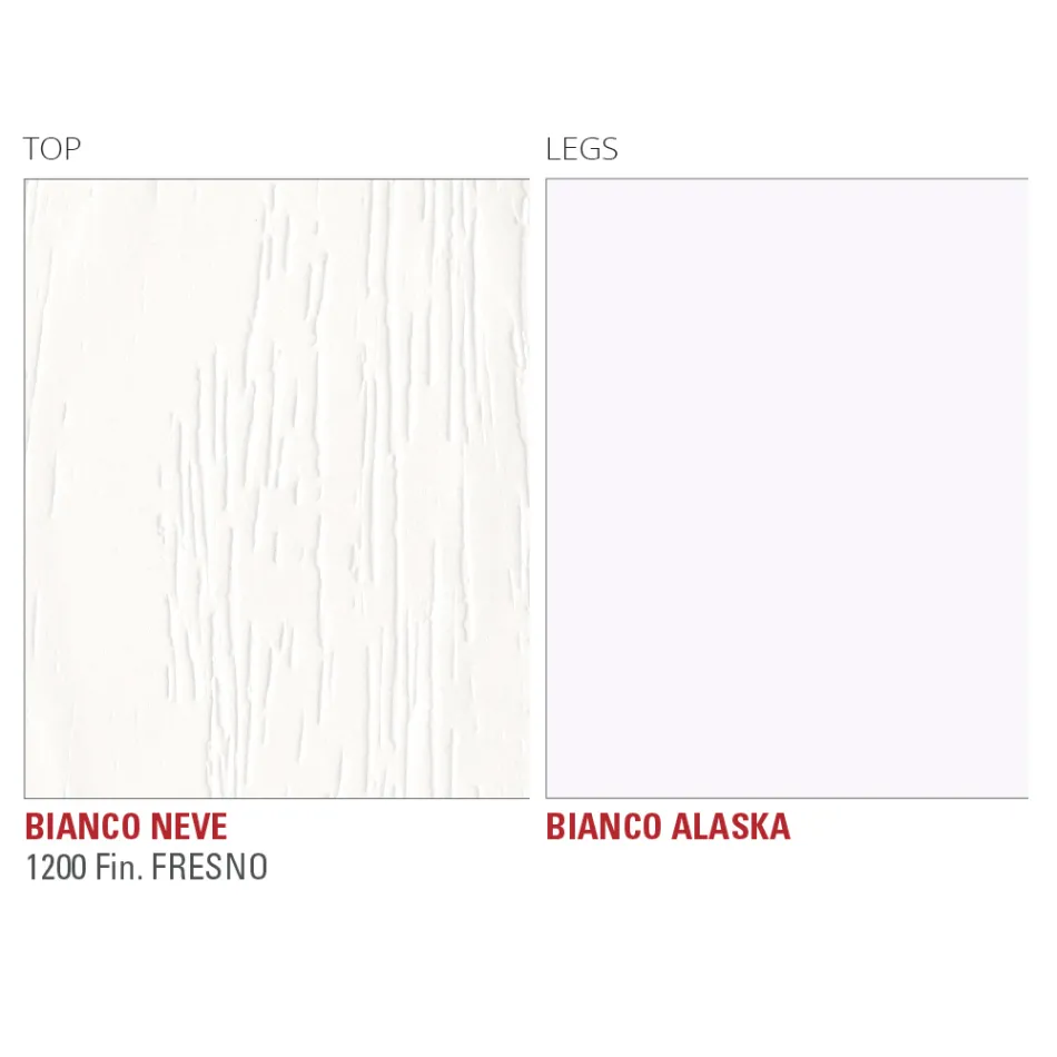 Hpl eettafel met metalen onderstel Made in Italy, Precious - Carlino Viadurini