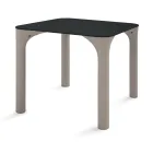 Hpl eettafel met polyethyleen poten Made in Italy - Glen Viadurini