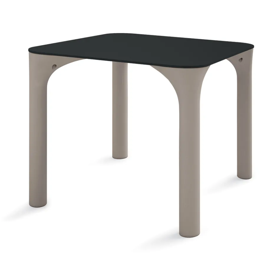 Hpl eettafel met polyethyleen poten Made in Italy - Glen Viadurini