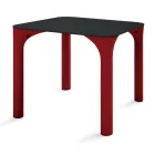 Hpl eettafel met polyethyleen poten Made in Italy - Glen Viadurini