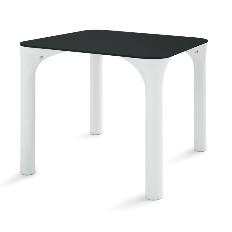 Hpl eettafel met polyethyleen poten Made in Italy - Glen Viadurini