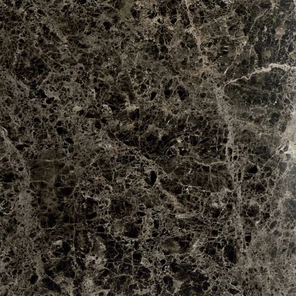 Eettafel van hypermarmer en staal, gemaakt in Italië, hoge kwaliteit - Ezzellino Viadurini