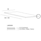 Eettafel in Laminam met aluminium structuur Made in Italy - Beieren Viadurini