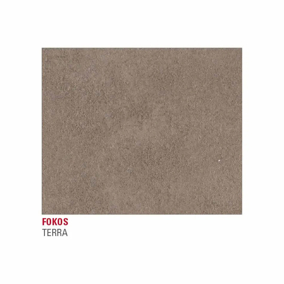 Eettafel in Laminam en gelakt metaal Made in Italy - Efisto Viadurini